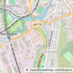 Map of Rotherham