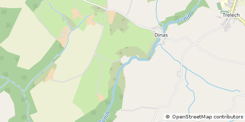 Map of Carmarthen, Dyfed