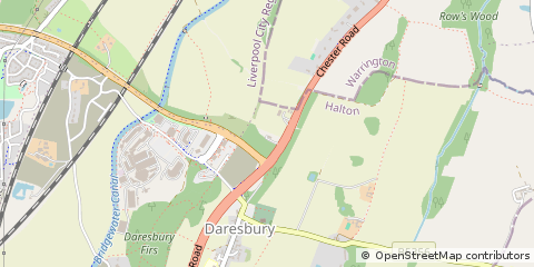 Map of Warrington