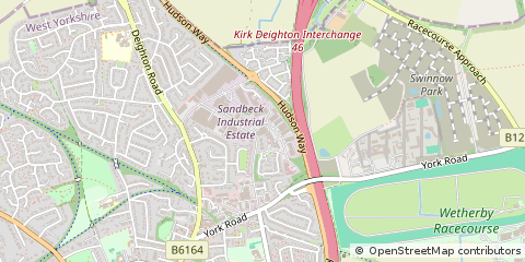 Map of Wetherby, West Yorkshire