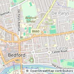 Map of Bedford, Bedfordshire