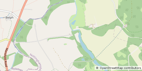 Map of Worksop, Nottinghamshire