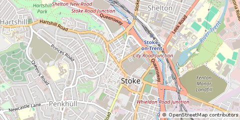 Map of Stoke on Trent