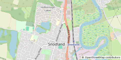 Map of Snodland, Kent