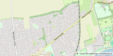 Map of Bridlington, East Yorkshire