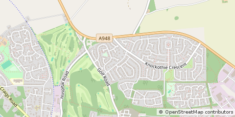 Map of Ellon, Aberdeenshire