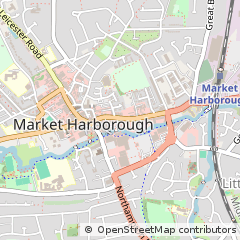 Map of Market Harborough, Leicestershire