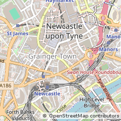Map of Newcastle Upon Tyne