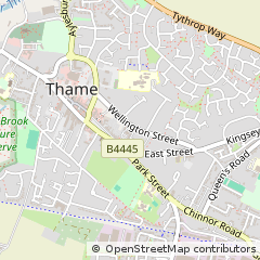 Map of Thame, Oxfordshire