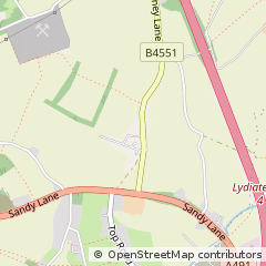 Map of Bromsgrove, Worcestershire