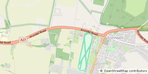 Map of Fontwell, West Sussex