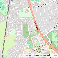 Map of Cheadle, Cheshire