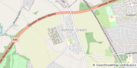 Map of Leicestershire