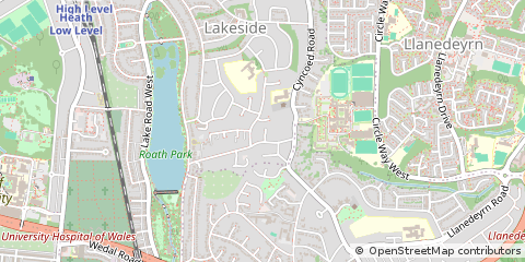 Map of Cardiff