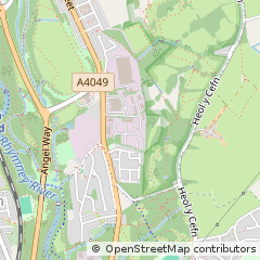 Map of Bargoed, MID Glamorgan