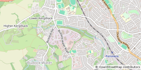 Map of Falmouth, Cornwall