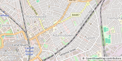 Map of Cardiff