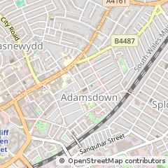 Map of Cardiff