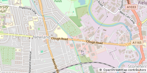 Map of Hull, East Yorkshire