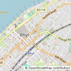 Map of Paradise ST, Rhyl