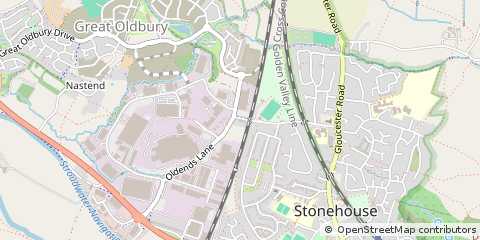 Map of Stonehouse, Gloucestershire