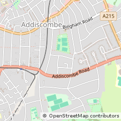 Map of Croydon, Surrey