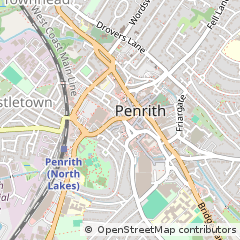 Map of Penrith, Cumbria
