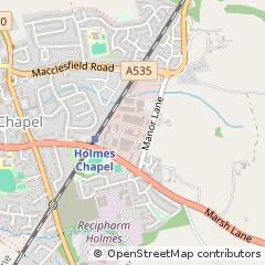 Map of Holmes Chapel, Cheshire