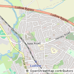 Map of Ludlow, Shropshire