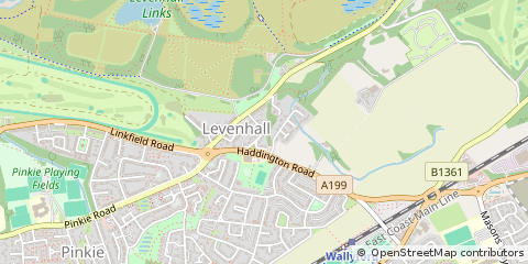 Map of Musselburgh, East Lothian