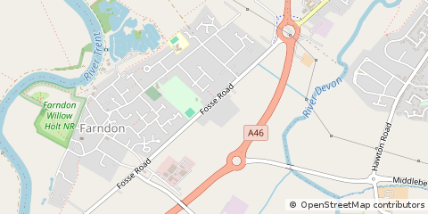 Map of Newark, Nottinghamshire