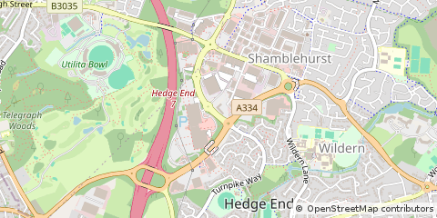 Map of Southampton, Hampshire