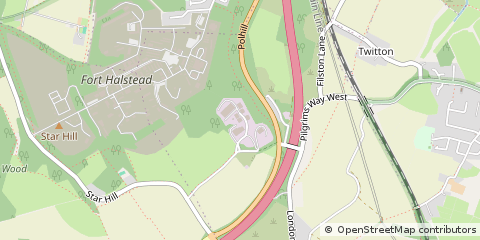 Map of Sevenoaks, Kent
