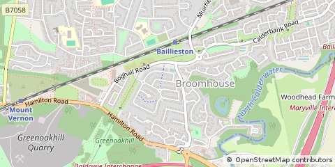 Map of Glasgow, Lanarkshire