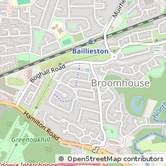 Map of Glasgow, Lanarkshire