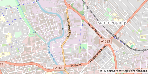 Map of Hull, East Yorkshire