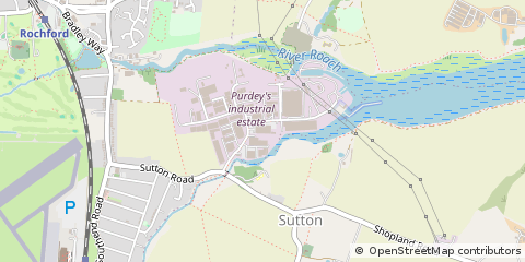 Map of Rochford, Essex