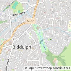 Map of Biddulph, Staffordshire