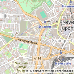 Map of Newcastle Upon Tyne