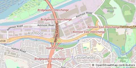 Map of Runcorn, Cheshire