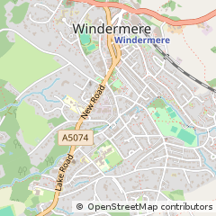 Map of Windermere, Cumbria