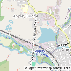 Map of Wigan, Lancashire