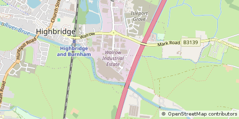 Map of Highbridge, Cheshire