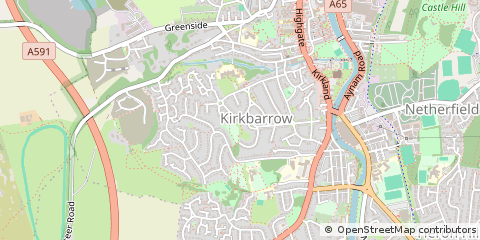 Map of Kendal, Cumbria