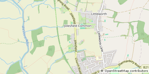 Map of Horsham, West Sussex