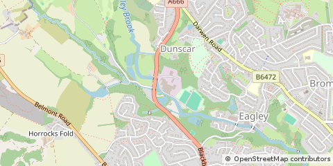 Map of Bolton, Greater Manchester