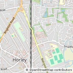 Map of Horley, Surrey
