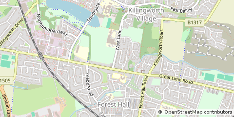 Map of Newcastle Upon Tyne