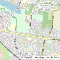 Map of Newcastle Upon Tyne