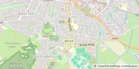 Map of Potishead, Bristol
